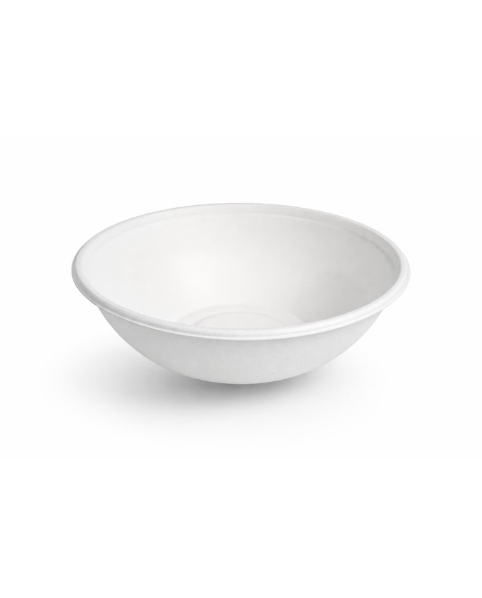 Bol de Caña de Azúcar 200 ml Blanco Biodegradable
