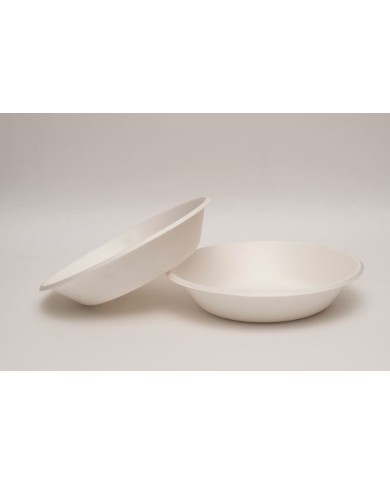 PLATO  HONDO   CAÑA AZUCAR 19 CM (50 uds/paquete)****