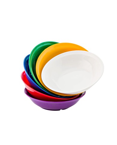 PLATO HONDO EN POLICARBONATO  COLOR VERDE BOSQUE DE 185 X 46 MM