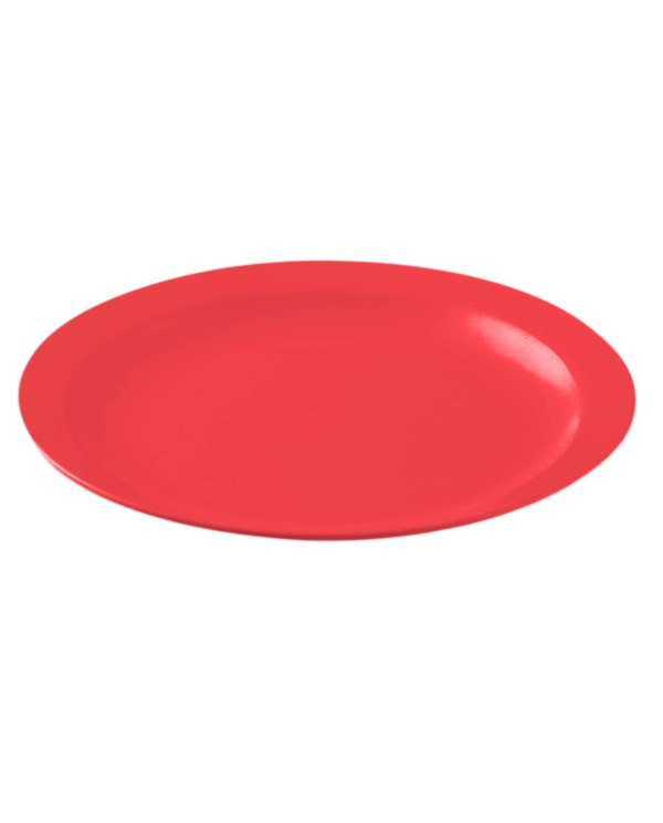 PLATO LLANO POLICARBONATO COLOR  ROJO RIBI DE 233 X 24 mm