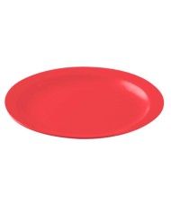 PLATO LLANO POLICARBONATO COLOR  ROJO RIBI DE 233 X 24 mm