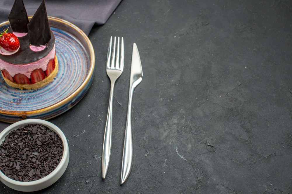 Tenedores efecto metal