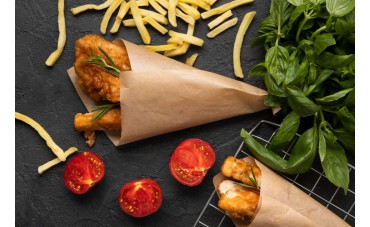 Papel antigrasa: diseños que mejoran la presentación de fritos