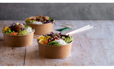 Envases específicos para Poke Bowls: estética y funcionalidad