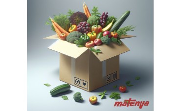 Papel de fondo gris perla para cajas de frutas y verduras.