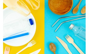 Vasos y platos irrompibles para colegios.